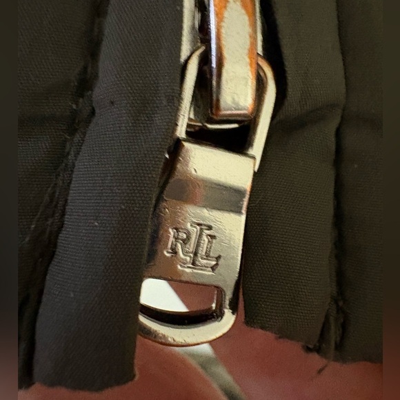 Ralph Lauren Long Down Parka Jacket Women’s Small Fleece Winter Grey Green Coat - Picture 2 of 10